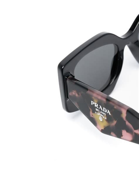 Prada Eyewear Leopard Print Tinted Sunglasses .